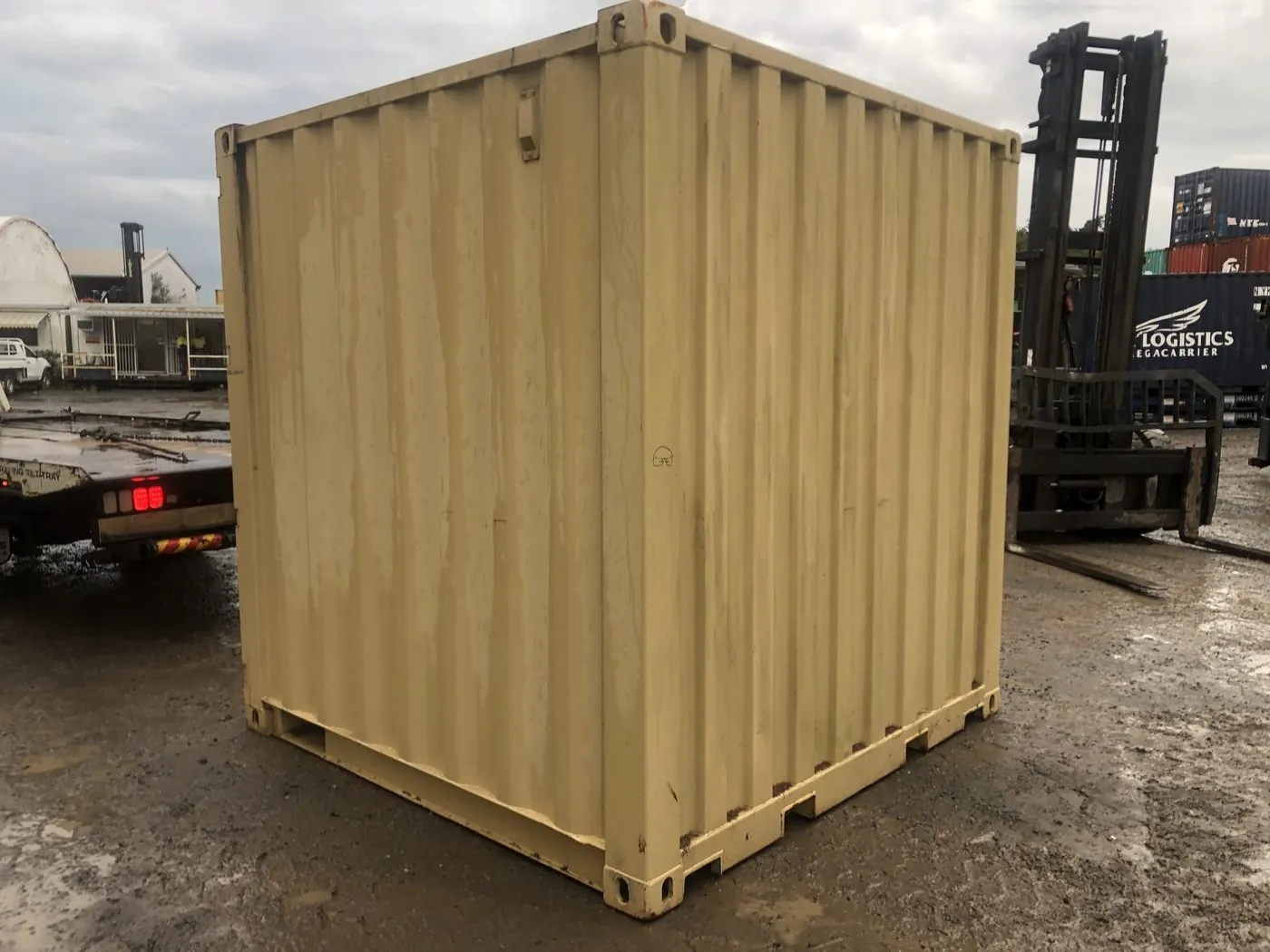 10ft Shipping Containers — doors and locking bars